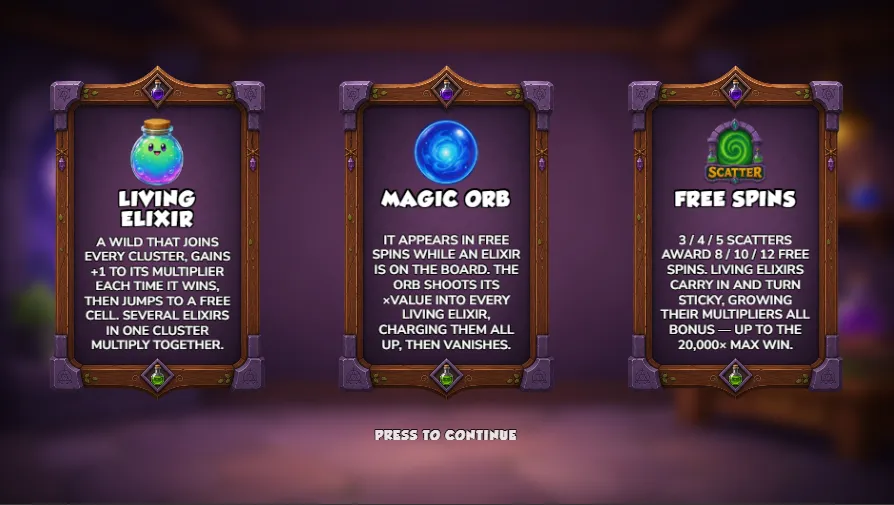 Alchemy Rush — Feature overview screenshot